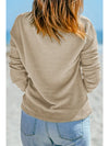 1 The Women Apparel & Accessories Women's Apricot Waffle LS