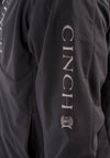 Cinch Mens Black & Grey Logo Concealed Carry Bonded Jacket