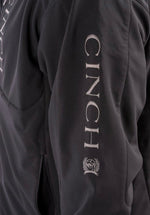 Cinch Mens Black & Grey Logo Concealed Carry Bonded Jacket