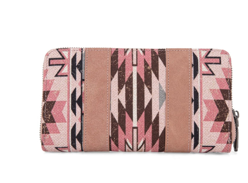 Wrangler Southwestern Wallet in Pink