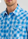 Men’s Wrangler Retro Lt Blue Plaid