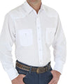 Men’s Wrangler White Stripe Snap Shirt