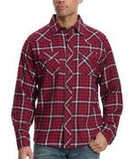 Men’s Wrangler Red Plaid Flannel Shirt