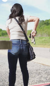 Brooklyn Concealed Carry Lock & Key Crossbody Bag in Black