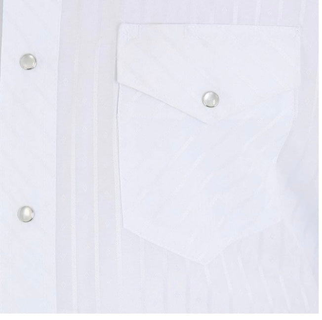 Men’s Wrangler White Stripe Snap Shirt