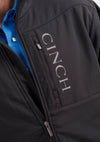 Cinch Mens Black & Grey Logo Concealed Carry Bonded Jacket