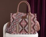 Wrangler All-Over Aztec Print Canvas Tote Bag