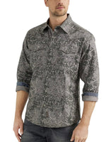 Men’s Wrangler Retro Blk Floral Shirt