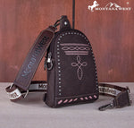 Montana West Embroidered Boot Stitch Sling Bag