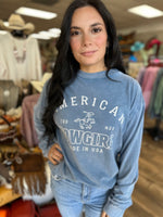 American Cowgirl Mineral Graphic Long Sleeve