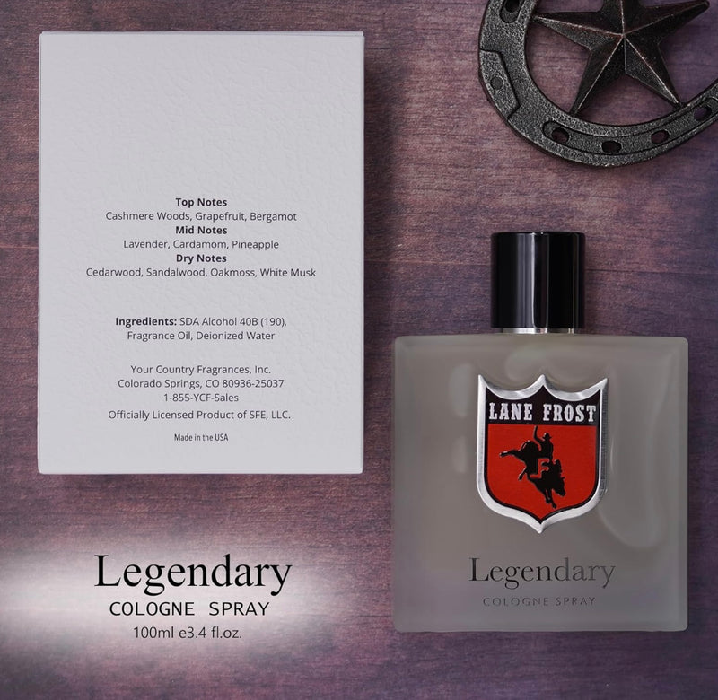 Mens LANE FROST Legendary Frosted Cologne