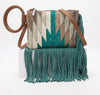 Montana West Aztec Print Fringe Wristlet and Clutch Bag