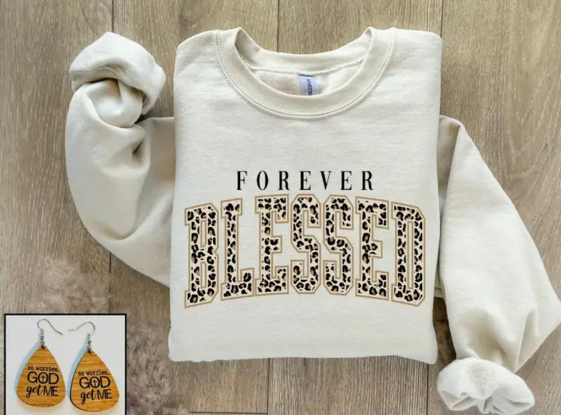 Womens “Forever Blessed” Crewneck