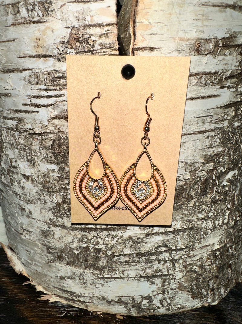 Beaded Teardrop Earrings