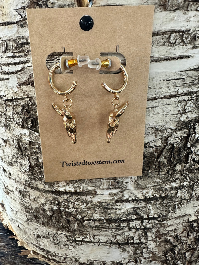 Steer Head Earrings