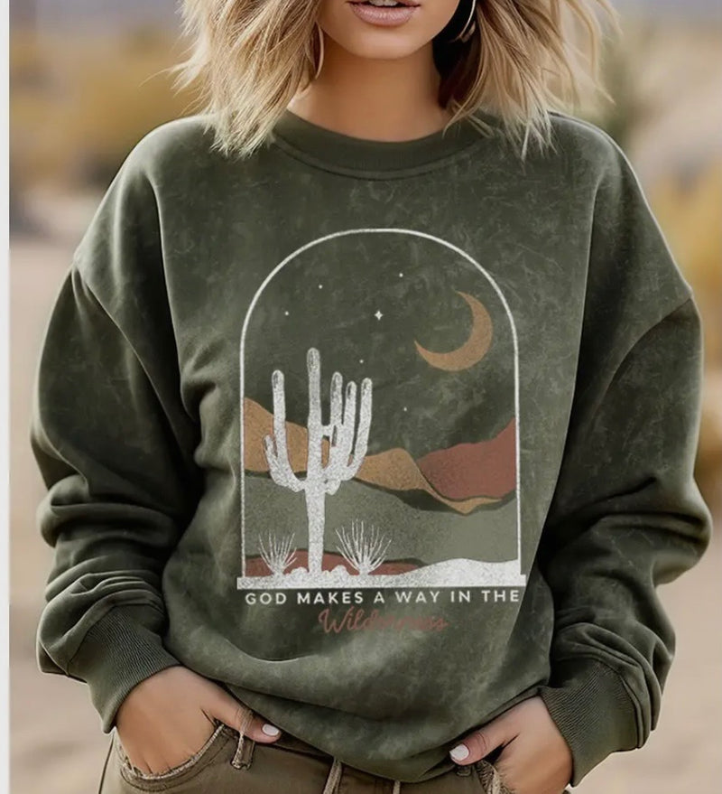 “God Makes A Way in the Wilderness” Crewneck