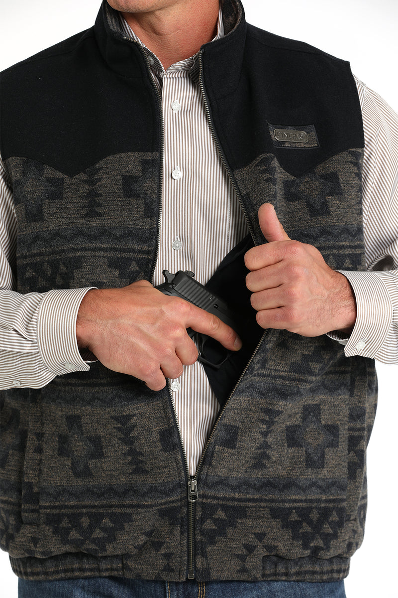 Men's Cinch CC Wooly Aztec Print Vest