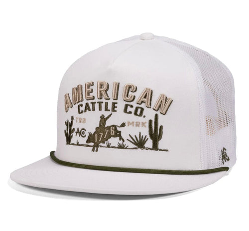 American Cattle Co Apparel & Accessories ACC 8 Second White Hat