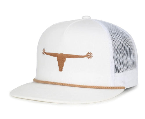 American Cattle Co Apparel & Accessories ACC White Bull Spurs Icon Hat