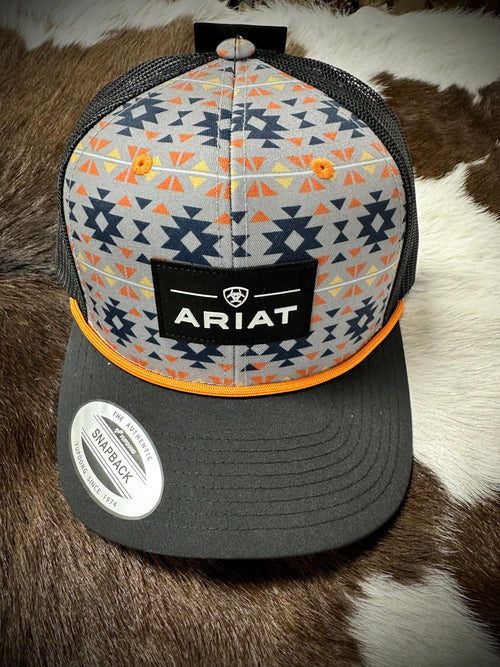 Ariat Ariat Blue/Orange Aztec Ball Cap