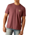 Ariat Men's Shirts Men's Ariat Burg Heather Logo Tee