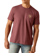 Ariat Men's Shirts Men's Ariat Burg Heather Logo Tee