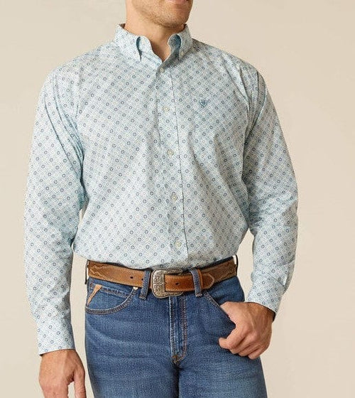 ariat Men's Shirts Men's Ariat Eamon Blue Print Shirt