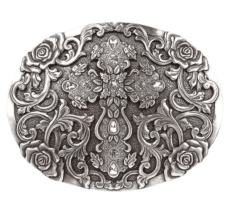 Blazin Roxx Blazin Roxx Oval Cross Buckle