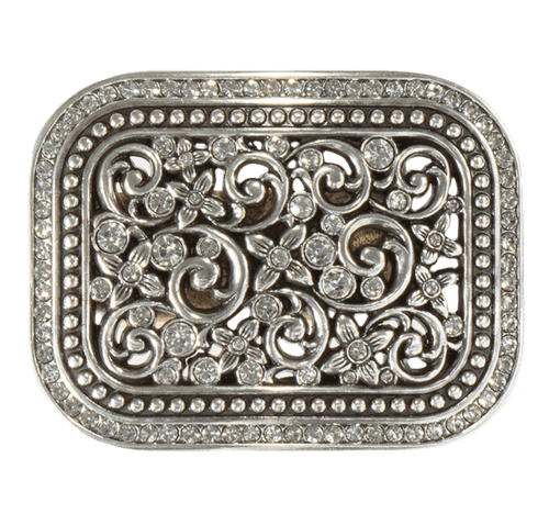 Blazin Roxx Blazin Roxx Rectangular Buckle with Floral Design