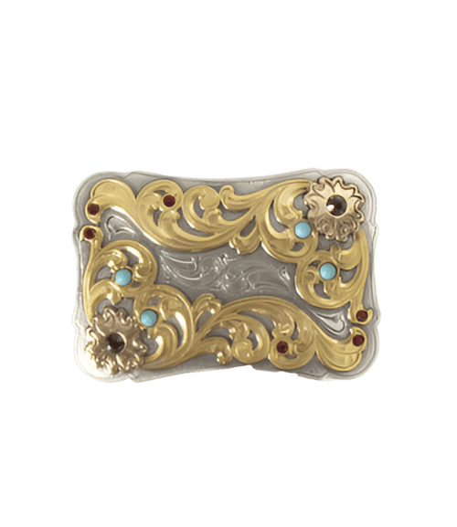 Blazin Roxx Blazin Roxx Rectangular Stone Buckle