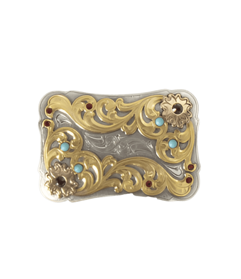 Blazin Roxx Blazin Roxx Rectangular Stone Buckle