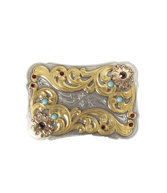 Blazin Roxx Blazin Roxx Rectangular Stone Buckle