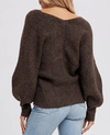 Blue Ivy Apparel & Accessories Women's Crossover Ash Ribbed Pullover