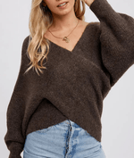 Blue Ivy Apparel & Accessories Women's Crossover Ash Ribbed Pullover
