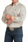 Cinch Apparel & Accessories Men's Cinch LS Cream Stripe Shirt