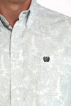 Cinch Apparel & Accessories Men's Cinch LS Wht/Grey Print