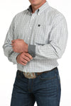 CINCH Apparel & Accessories Men's Cinch LSWht/Blk Stripe Shirt