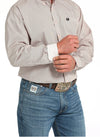 Cinch Mens Cinch Pink Basketweave Button Down Western Shirt
