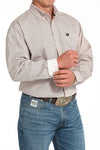 Cinch Mens Cinch Pink Basketweave Button Down Western Shirt