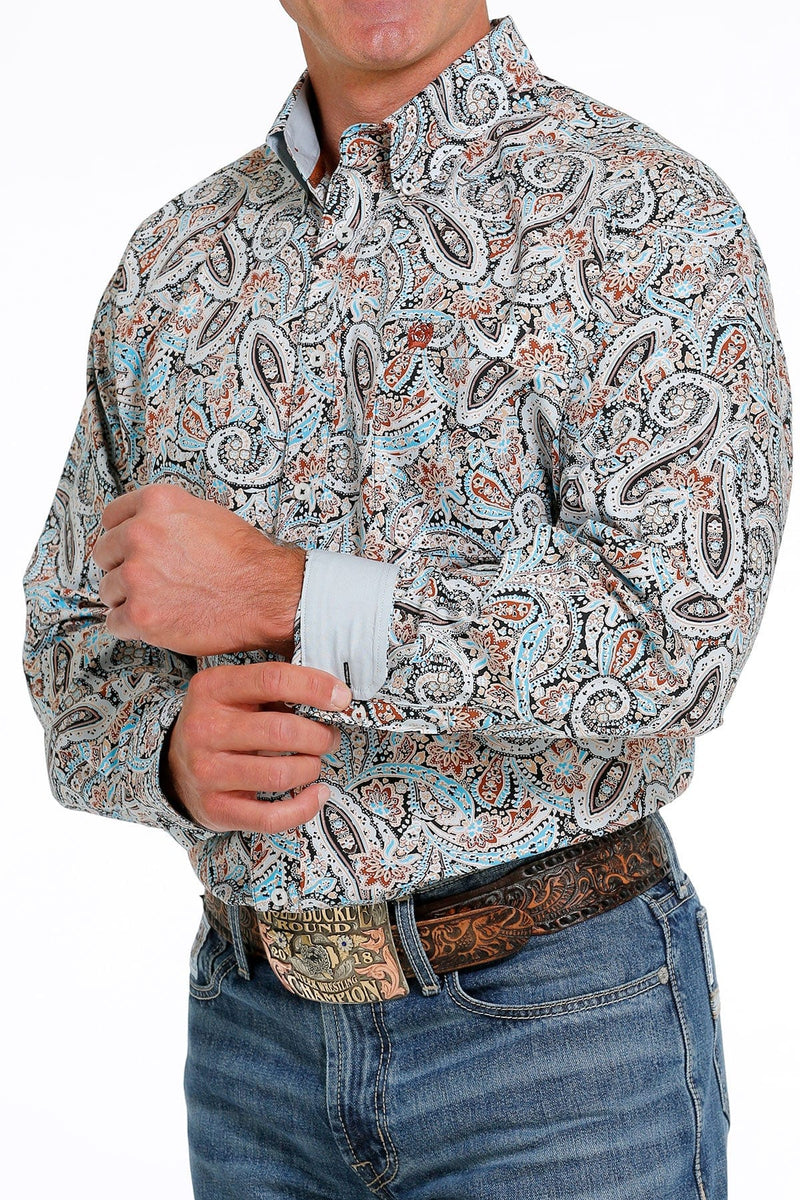 CINCH Mens Shirts Men's Cinch LTB Paisley Button Shirt