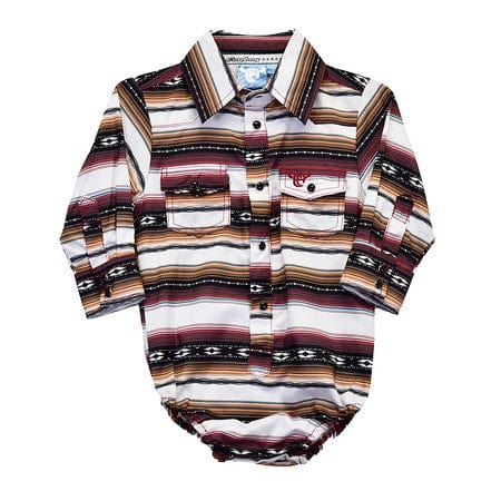 Cowboy Hardware Apparel & Accessories 18 Mon Boys CH Striped Aztec Chili Shirt