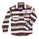 Cowboy Hardware Apparel & Accessories 2T Boys CH Striped Aztec Chili Shirt