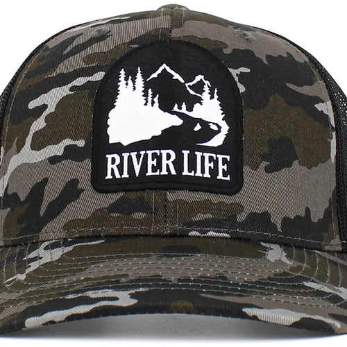 Faire Apparel & Accessories Camouflage Men's River Life Mesh Ball Cap