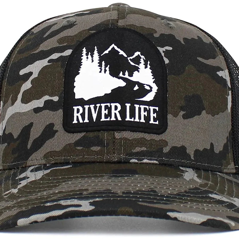 Faire Apparel & Accessories Camouflage Men's River Life Mesh Ball Cap