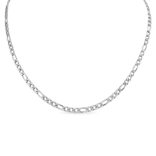 Faire Apparel & Accessories Men's Stainless Steel Figaro Chain Necklaces