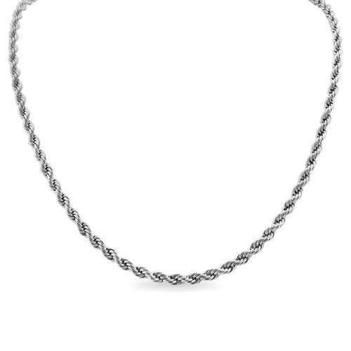 Faire Apparel & Accessories Men's Stainless Steel Rope Chain Necklace