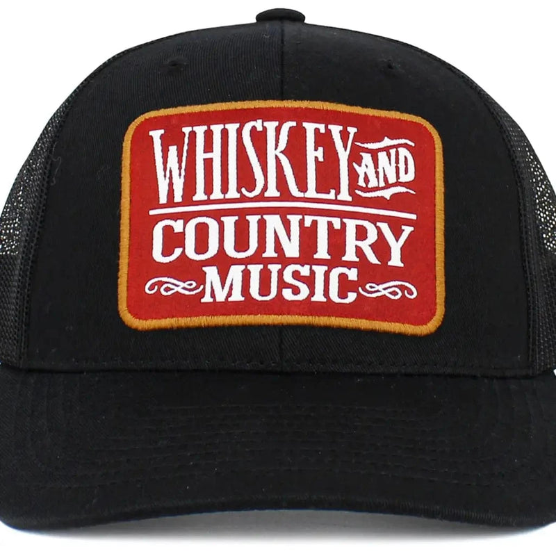 Faire Apparel & Accessories Black Men's Whiskey & Music Mesh Hat