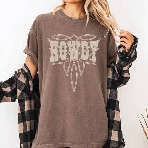 La La Sister Apparel & Accessories Women's Western Stitched Howdy Shirt