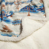 linen Mart Apparel & Accessories Southwestern,Tan Aztec Sherpa throw