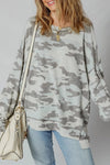 Lovesoft Apparel & Accessories Women's Retro Camo Print SweatShirt